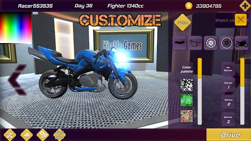 Drag Bikes 2 Wheelie Challenge motorbike edition - Gameplay image of android game