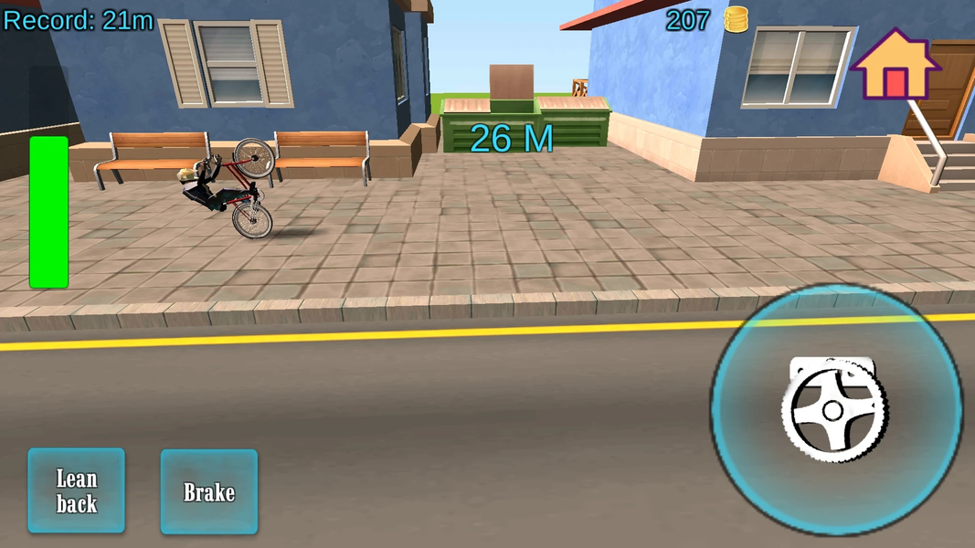 Wheelie Bike 2D - wheelie game - Gameplay image of android game