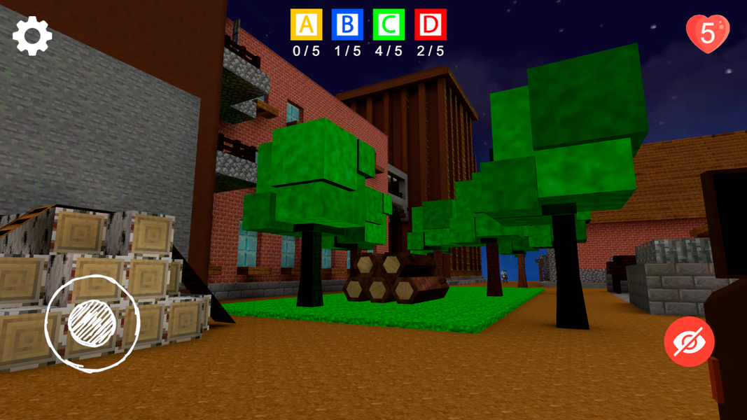 Craft Colored Friends Blue Box - Gameplay image of android game