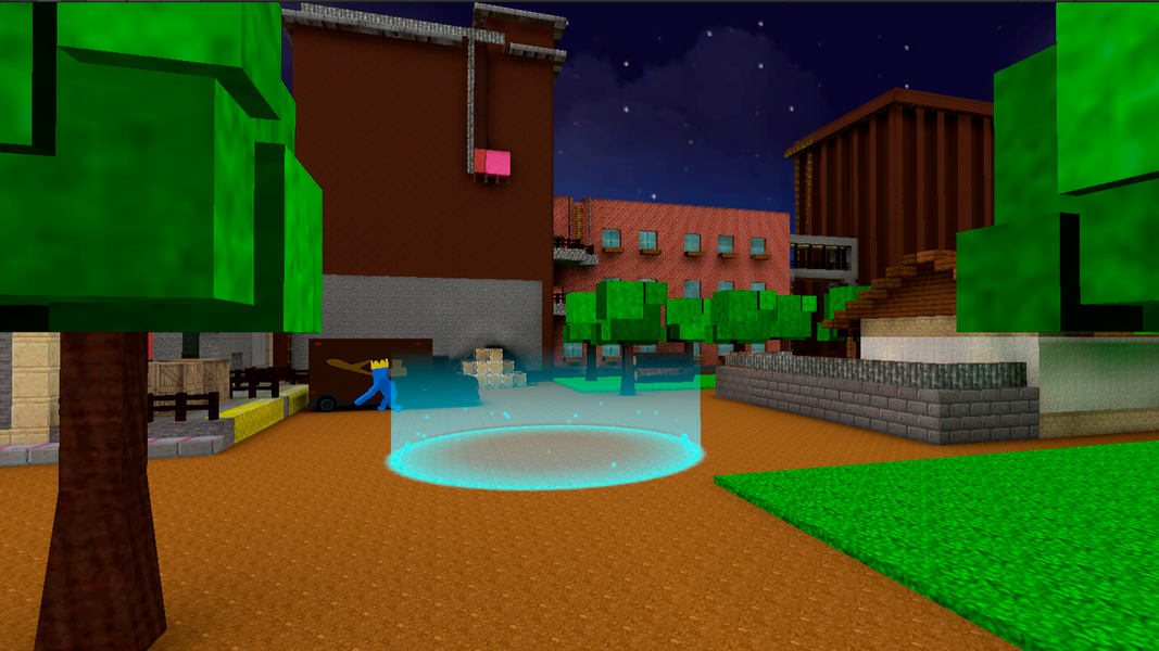 Craft Colored Friends Blue Box - Gameplay image of android game