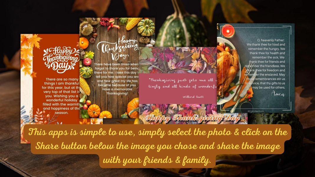 Thanksgiving Day Blessings - Image screenshot of android app
