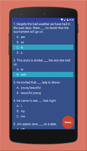 English Grammar - عکس برنامه موبایلی اندروید