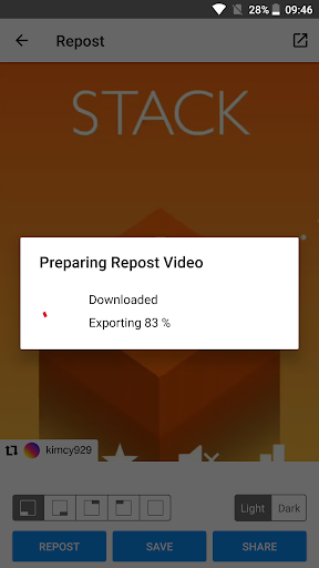 Repost for Instagram - Regram - Image screenshot of android app