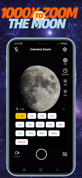 Ultra Camera 1000x Zoom - عکس برنامه موبایلی اندروید
