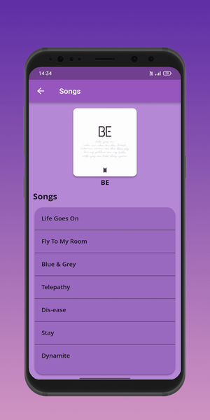 Bangtan Lyricz - Image screenshot of android app