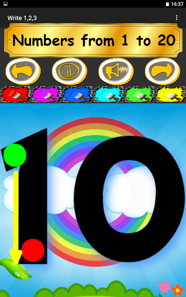 Write ۱۲۳ - Learn Kids Numbers - عکس برنامه موبایلی اندروید