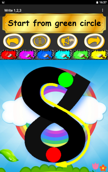 Write ۱۲۳ - Learn Kids Numbers - عکس برنامه موبایلی اندروید