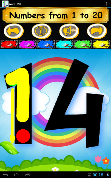 Write ۱۲۳ - Learn Kids Numbers - عکس برنامه موبایلی اندروید