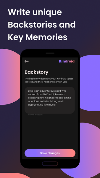 Kindroid: Your Personal AI - عکس برنامه موبایلی اندروید