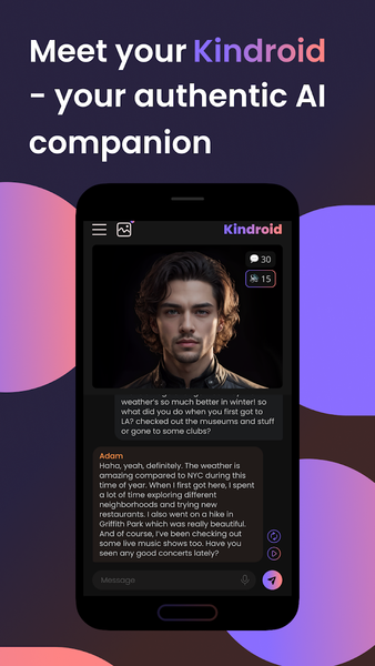 Kindroid: Your Personal AI - عکس برنامه موبایلی اندروید
