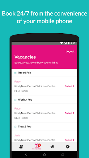 ChildcareNow - Image screenshot of android app