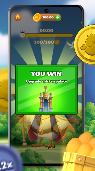 Chicken King - Gameplay image of android game