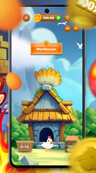 Chicken King - Gameplay image of android game
