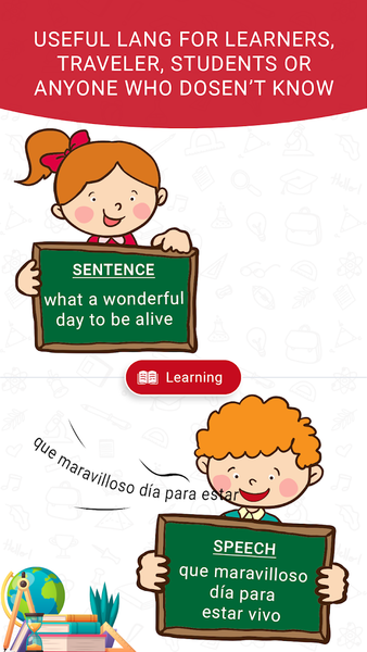 Spanish English Translator - عکس برنامه موبایلی اندروید
