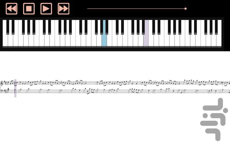 پیانو دخترونه - Image screenshot of android app