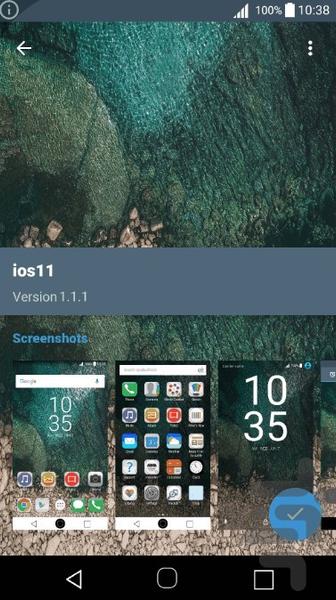 theme ios 11 - Image screenshot of android app