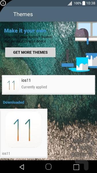 theme ios 11 - Image screenshot of android app