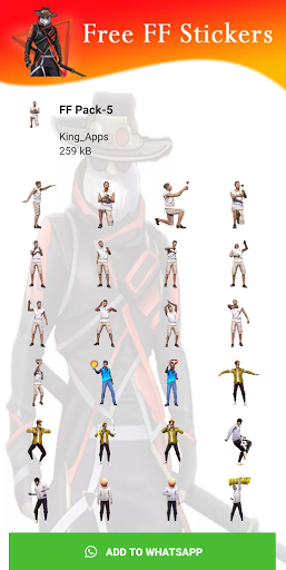 Free FF Stickers Packs - WAStickersApp - عکس برنامه موبایلی اندروید
