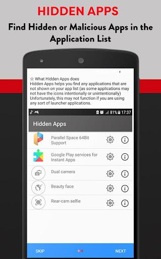 Hidden Apps Detector - spyware finder - عکس برنامه موبایلی اندروید