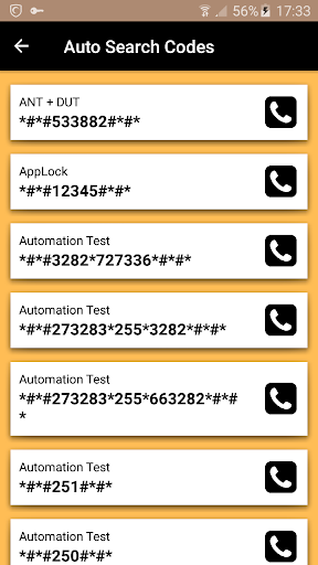Mobile Secret Codes - Image screenshot of android app