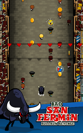 Bad San Fermin Bullrun Revenge - Gameplay image of android game