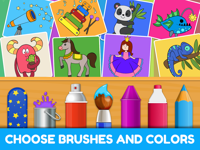 Toddler Coloring Book 2+ - Gameplay image of android game