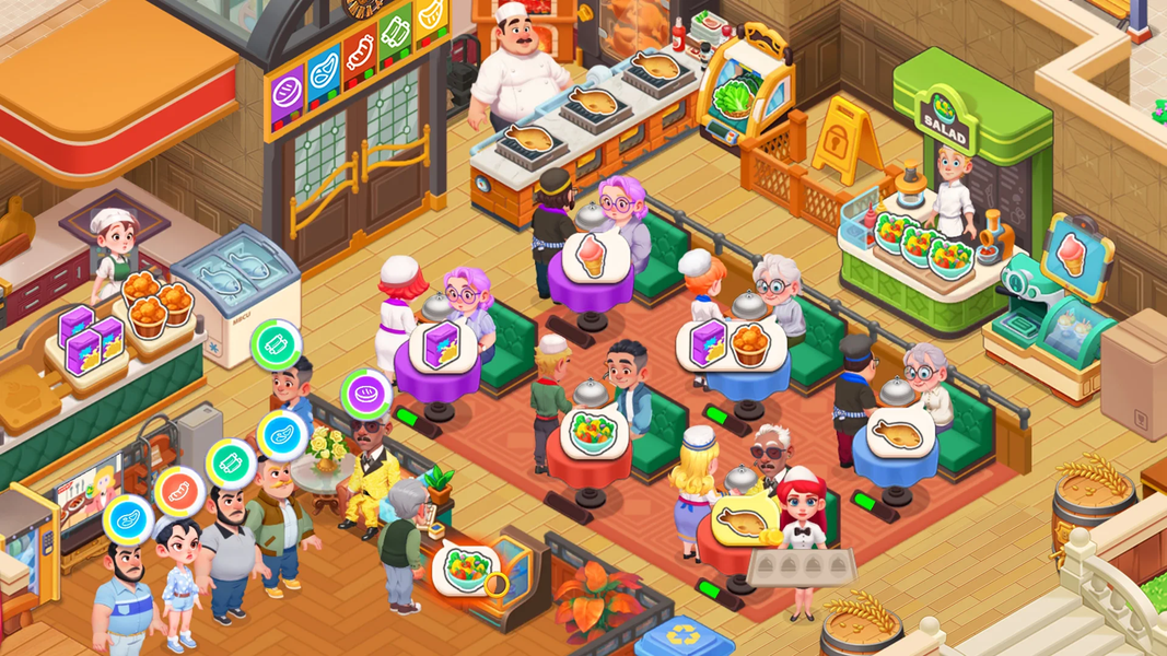 Happy Diner Story™: Cooking - Gameplay image of android game