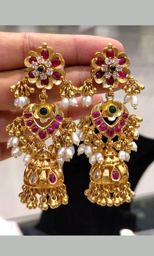 Gold Earring Designs - عکس برنامه موبایلی اندروید