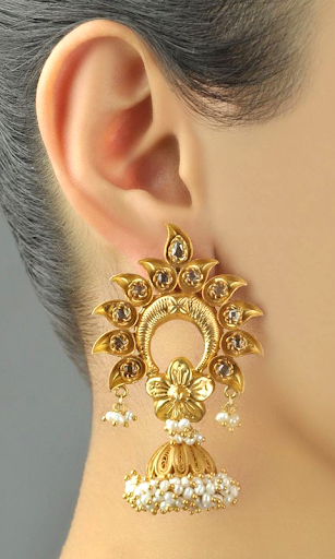 Gold Earring Designs - عکس برنامه موبایلی اندروید