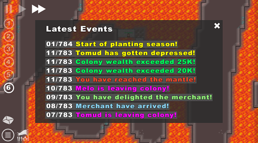Going Deeper! : Colony Sim - Image screenshot of android app