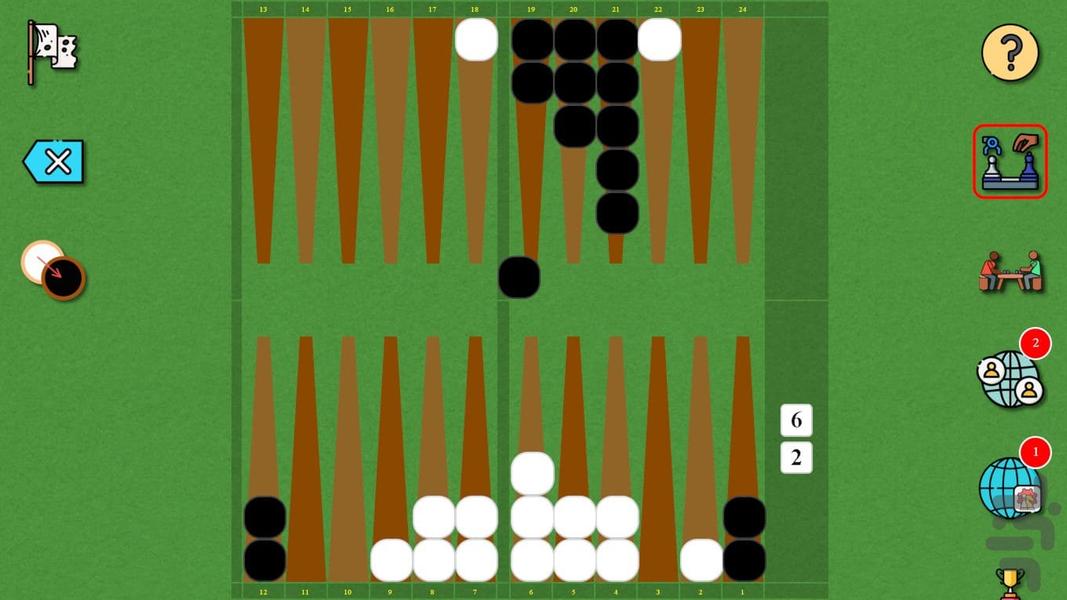 تخته نرد کوتاه - عکس بازی موبایلی اندروید