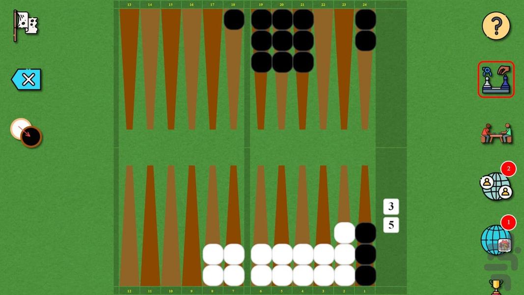 تخته نرد کوتاه - عکس بازی موبایلی اندروید