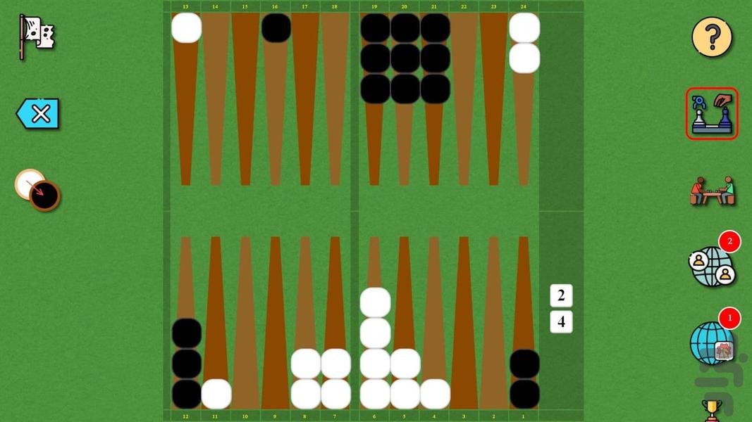 تخته نرد کوتاه - عکس بازی موبایلی اندروید