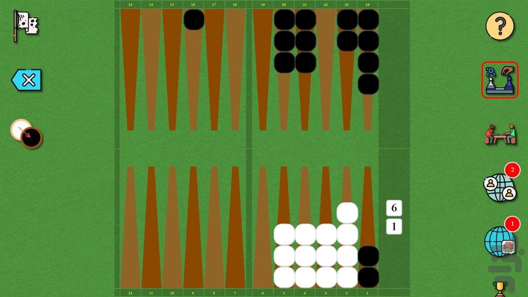 تخته نرد کوتاه - عکس بازی موبایلی اندروید