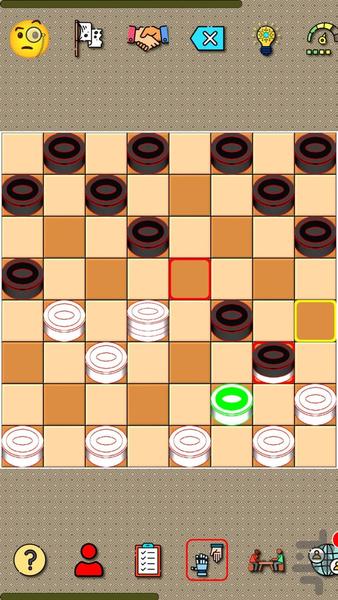 Pillar checkers, duel - Gameplay image of android game