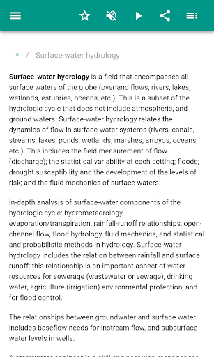 Hydrology - Image screenshot of android app