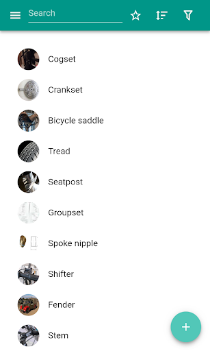 Bicycle parts - Image screenshot of android app