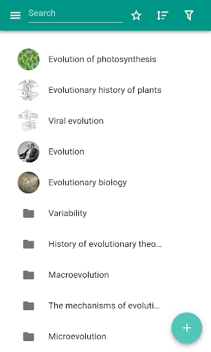 Evolutionary biology - Image screenshot of android app