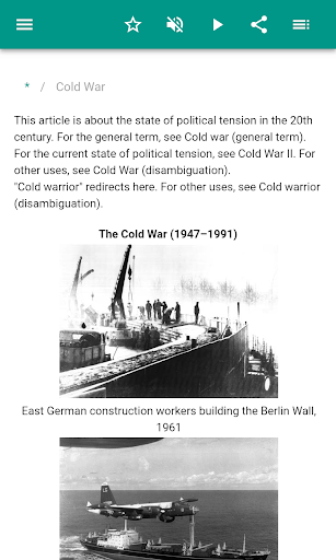 The cold war - Image screenshot of android app