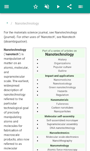 Nanotechnology - Image screenshot of android app