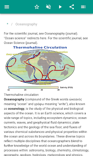 Oceanography - عکس برنامه موبایلی اندروید