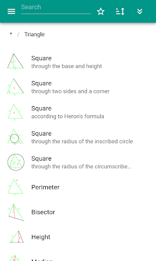 Geometry (calculator) - Image screenshot of android app