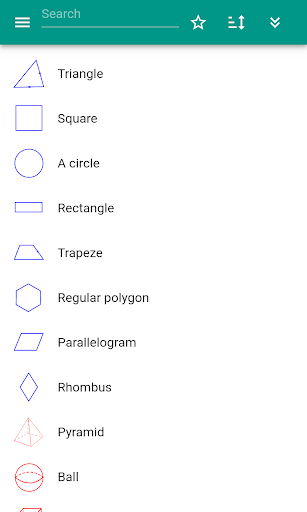 Geometry (calculator) - Image screenshot of android app