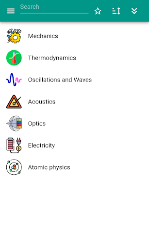 Physics (calculator) - Image screenshot of android app