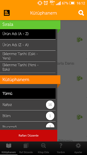 Kütüphanem - Image screenshot of android app