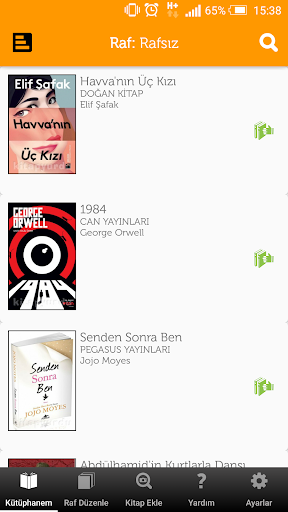 Kütüphanem - Image screenshot of android app