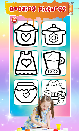 Kitchen Tools Coloring Book - عکس برنامه موبایلی اندروید
