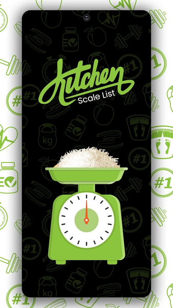 Digital Kitchen Scale Chart - عکس برنامه موبایلی اندروید