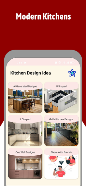 Modern Kitchen Design Ideas - عکس برنامه موبایلی اندروید