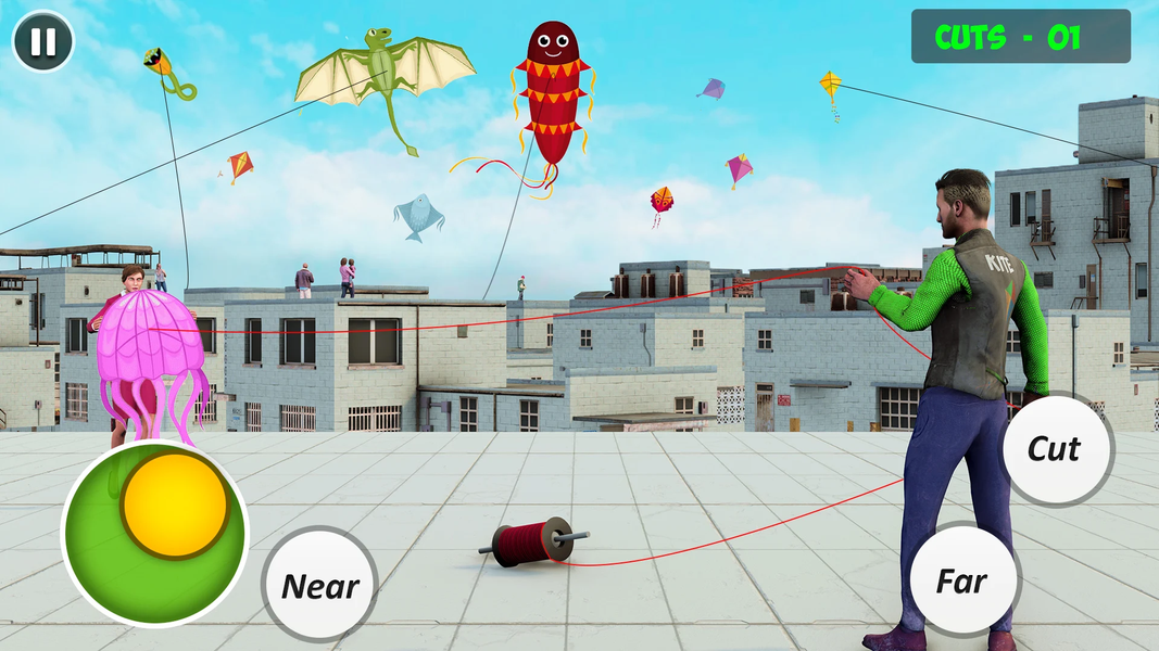 Kite Flying Games - Kite Game - Gameplay image of android game